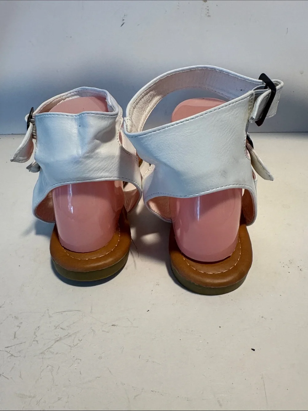 White Ankle-Strap Toe-Ring Sandals - Women's Fashion